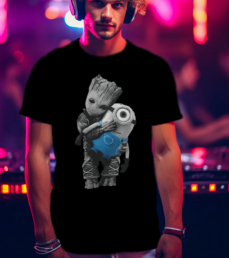 Only Today Groot Hugging Minion T-Shirt