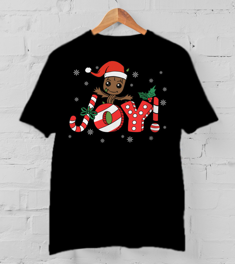 Joy Only Today Christmas Character Holiday Theme T-Shirt