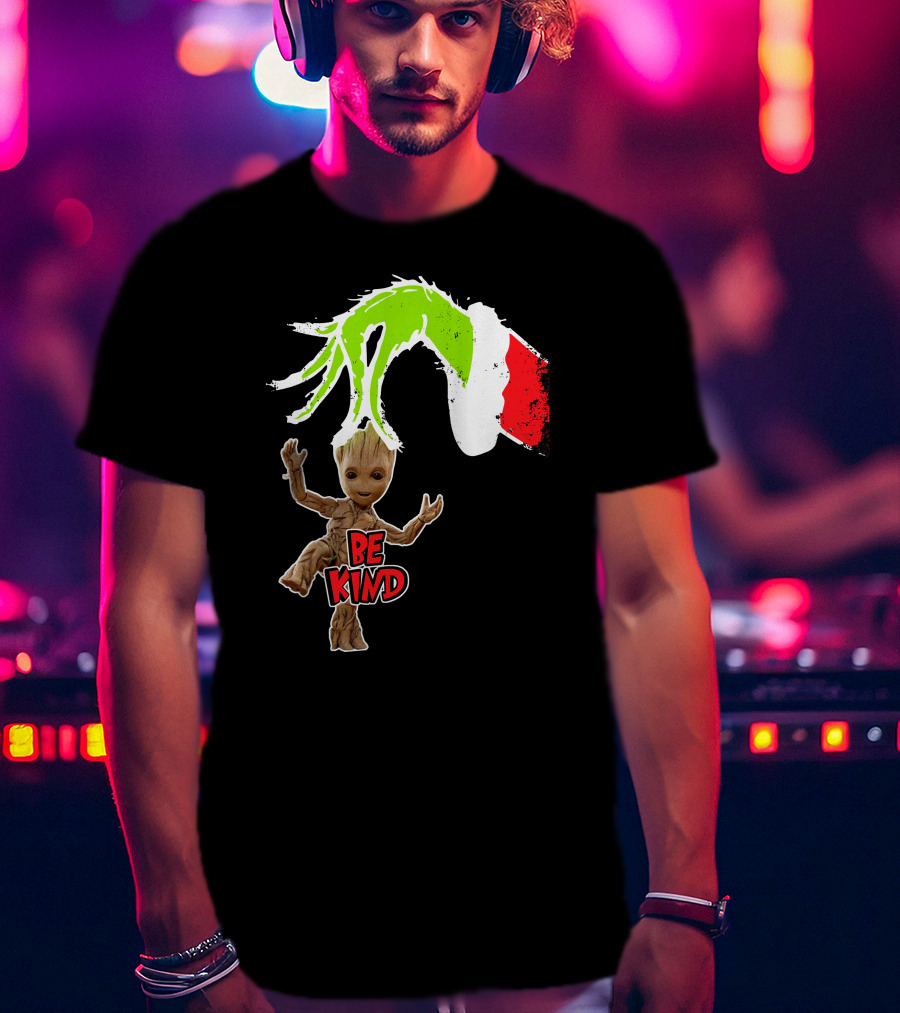 Be Kind Only Today Groot And Grinch Inspired T-Shirt
