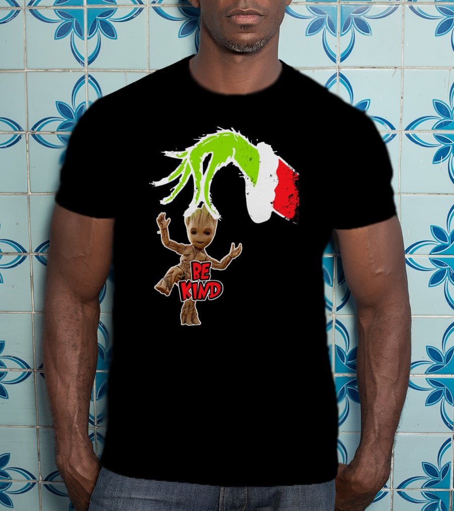 Be Kind Only Today Groot And Grinch Inspired T-Shirt