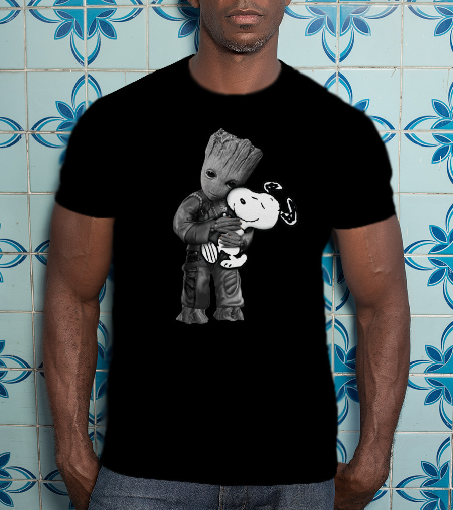 Groot Hugging Snoopy Only Today T-Shirt