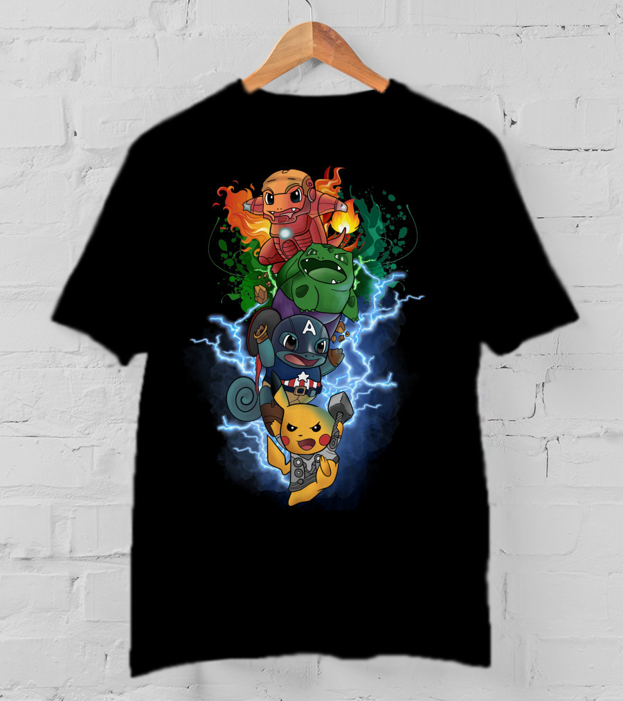 Avengers Pokemon Mashup Only Today T-Shirt