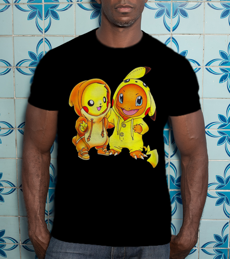 Pikachu Charmander Crossover Hoodie Pals T-Shirt