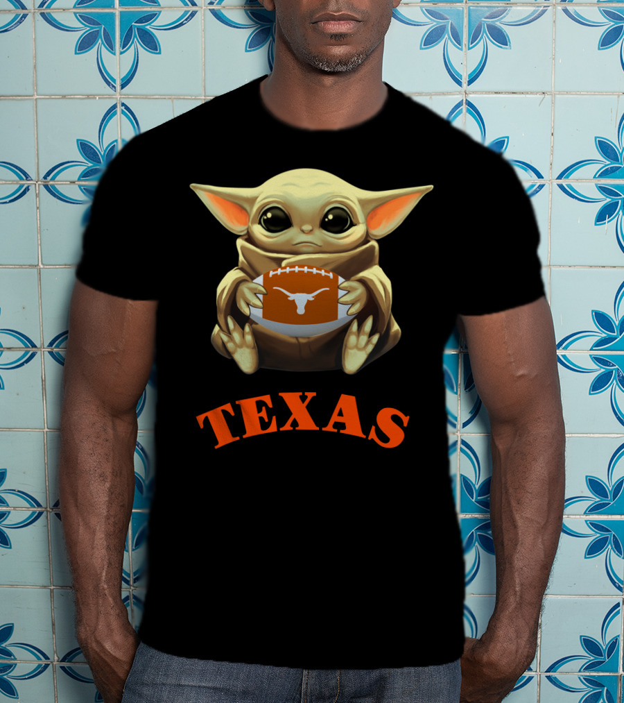 Texas 3 Football Fandom Yoda Style T-Shirt
