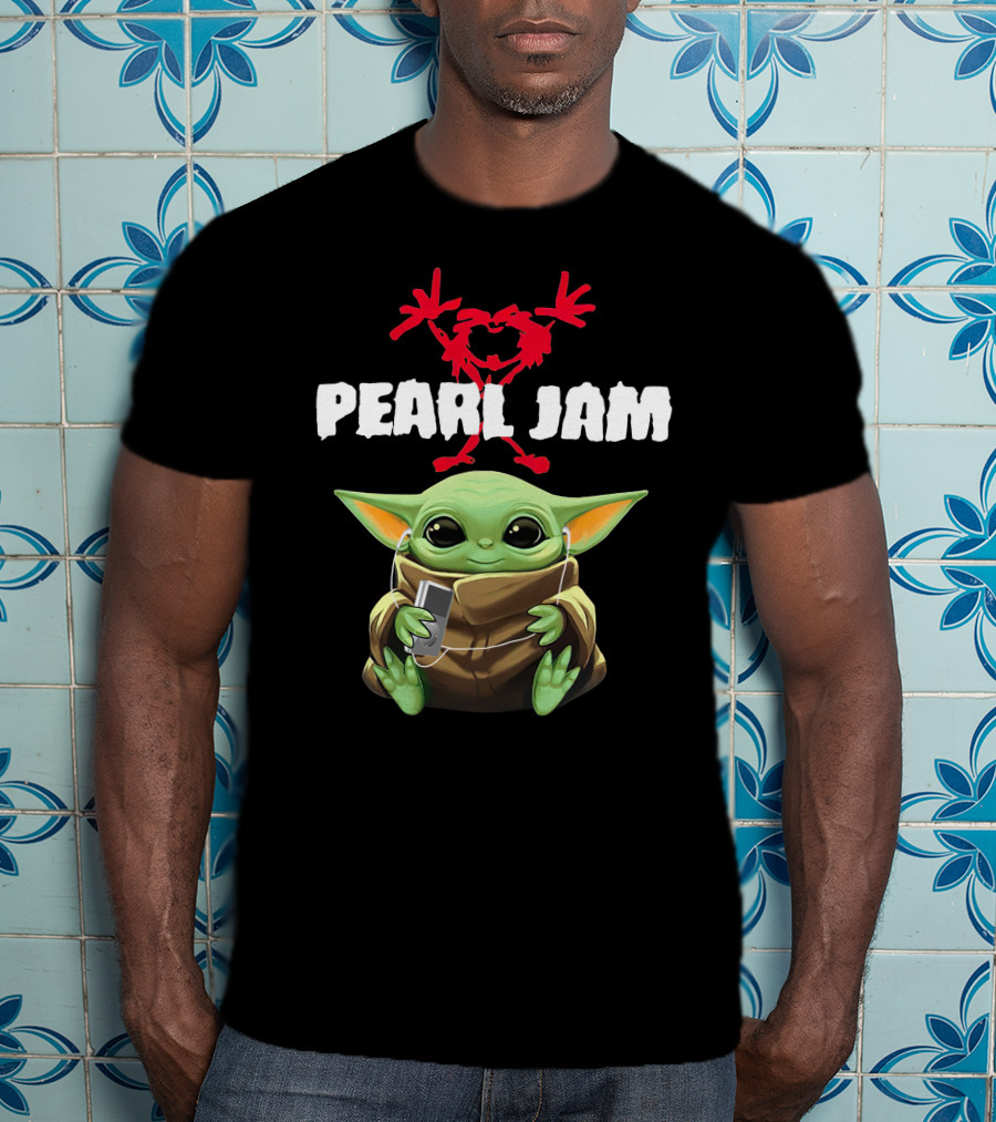 Pearl Jam 10 Baby Yoda T-Shirt