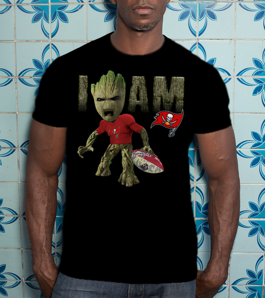 I Am Buccaneers Football Groot T-Shirt