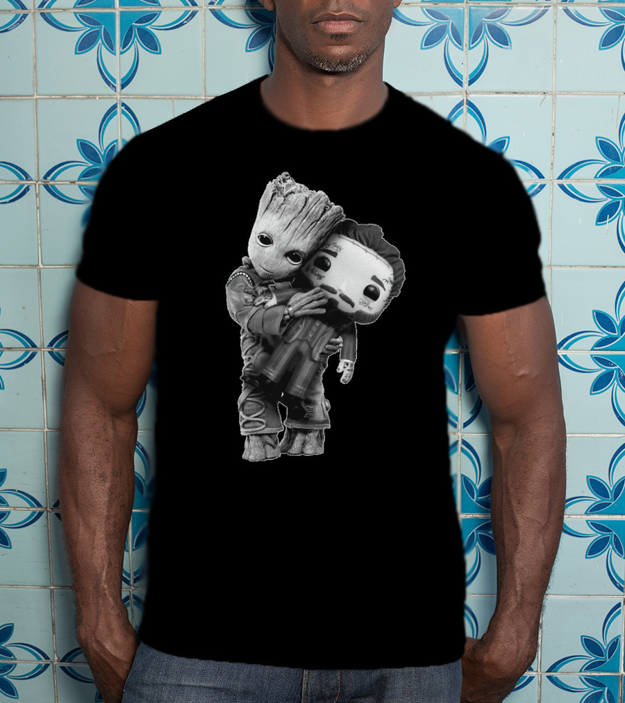 Baby Groot Hugging Funko Pop Doll T-Shirt