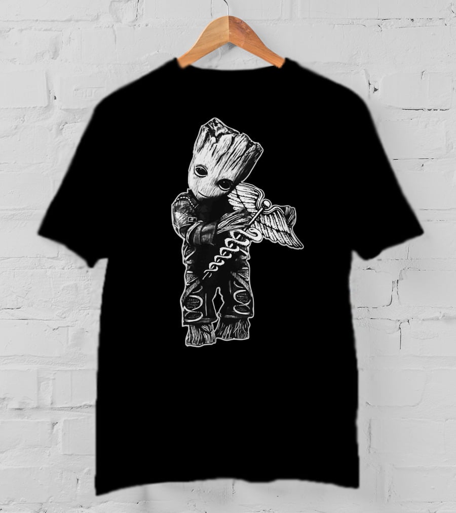 Groot Caduceus Guardians T-Shirt