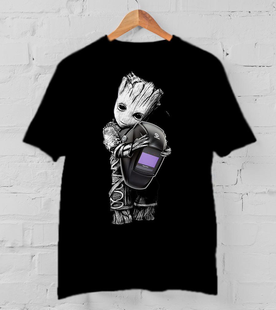 Groot Welding Helmet Hug T-Shirt