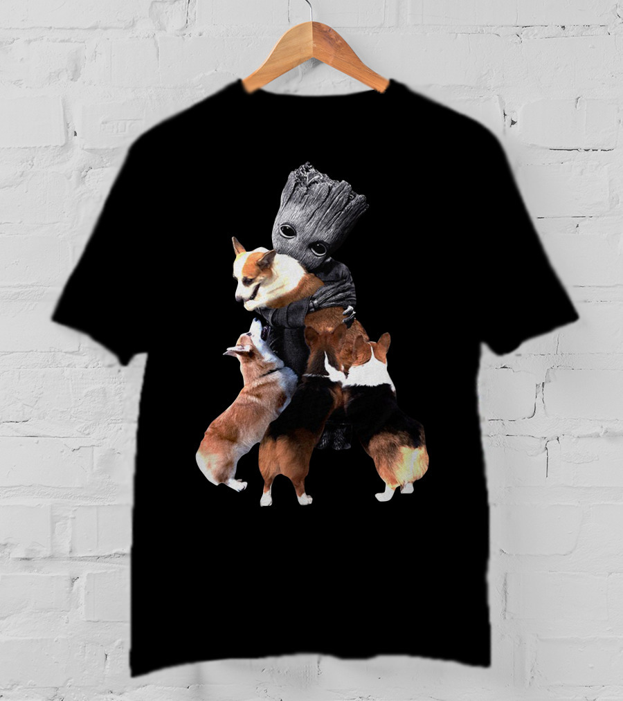 Corgi Hug Guardians T-Shirt