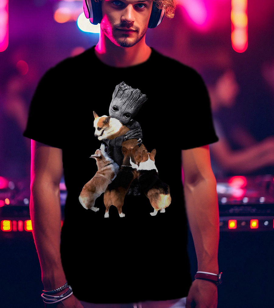 Corgi Hug Guardians T-Shirt