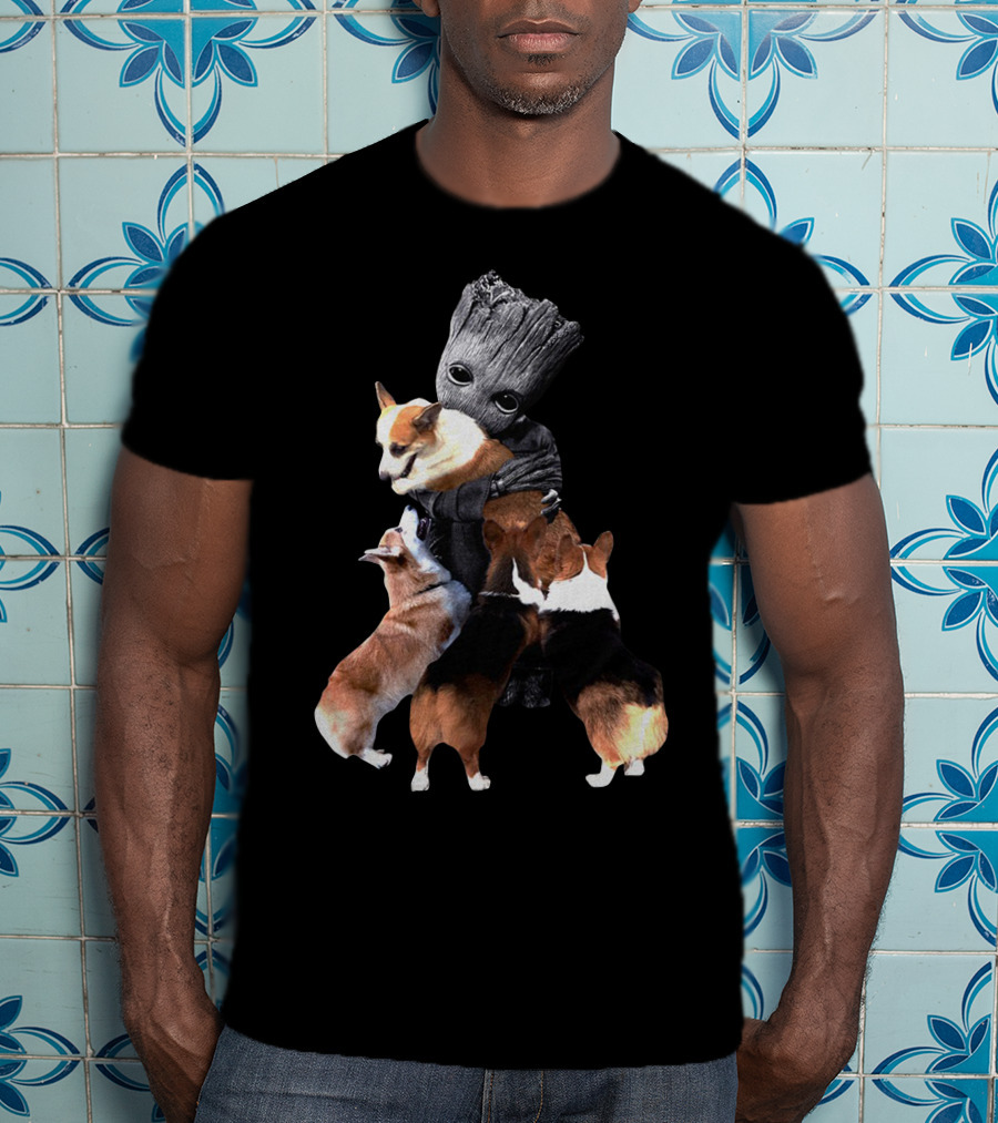 Corgi Hug Guardians T-Shirt
