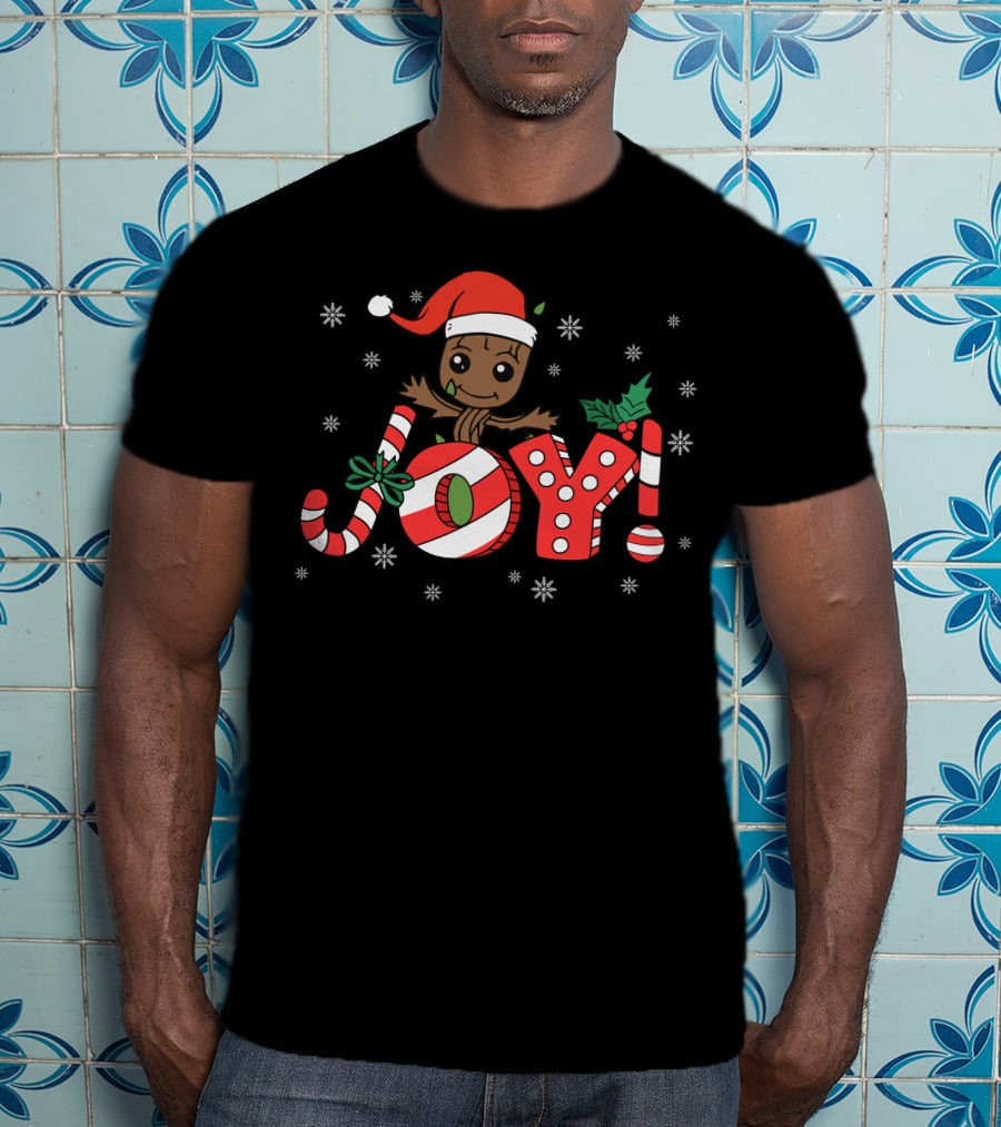 Christmas Groot Joy Snowflakes T-Shirt