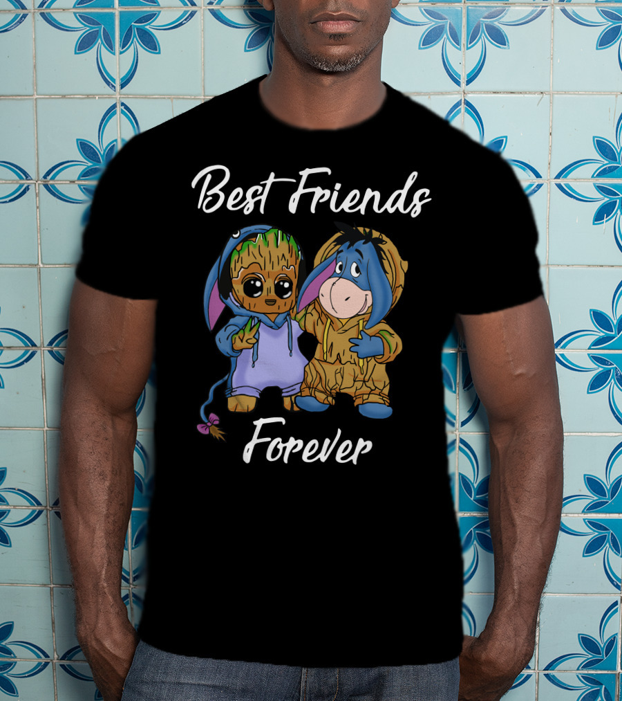 Best Friends Forever Groot Eeyore Crossover T-Shirt