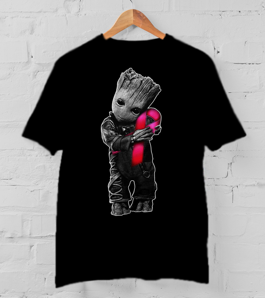 Groot Pink Ribbon T-Shirt