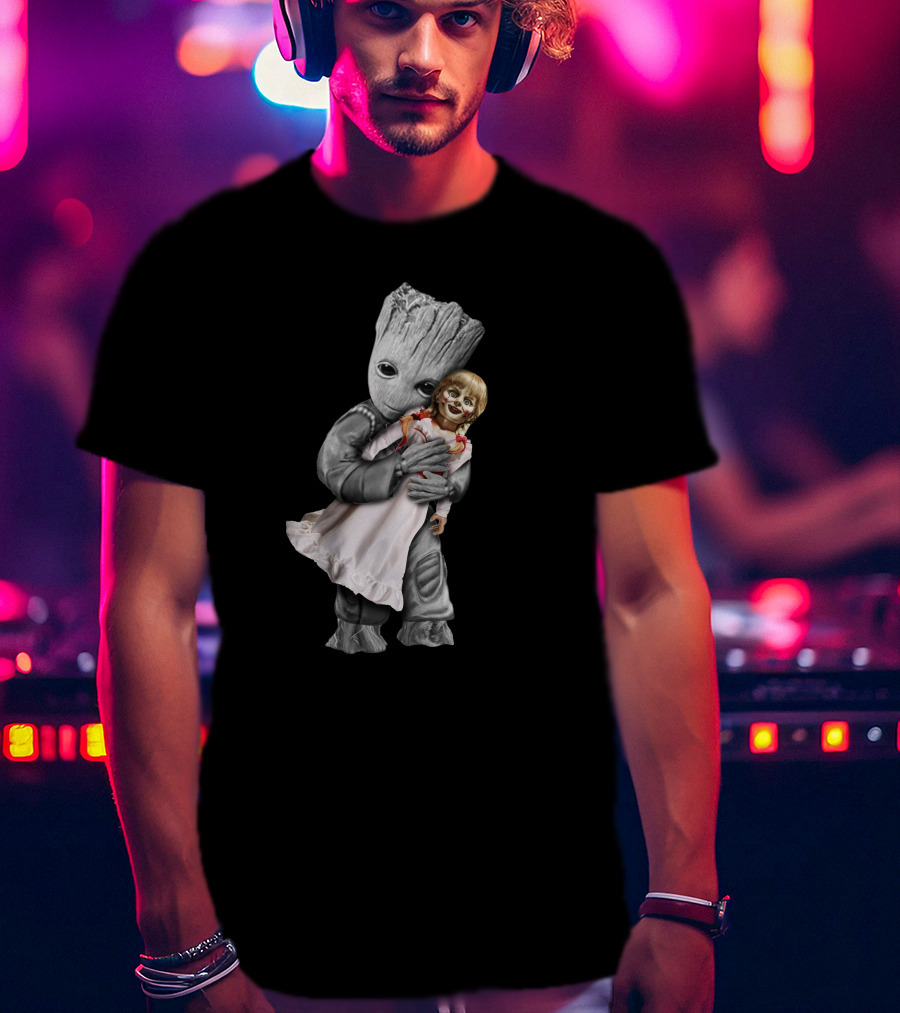 Groot Hugging Annabelle Doll T-Shirt