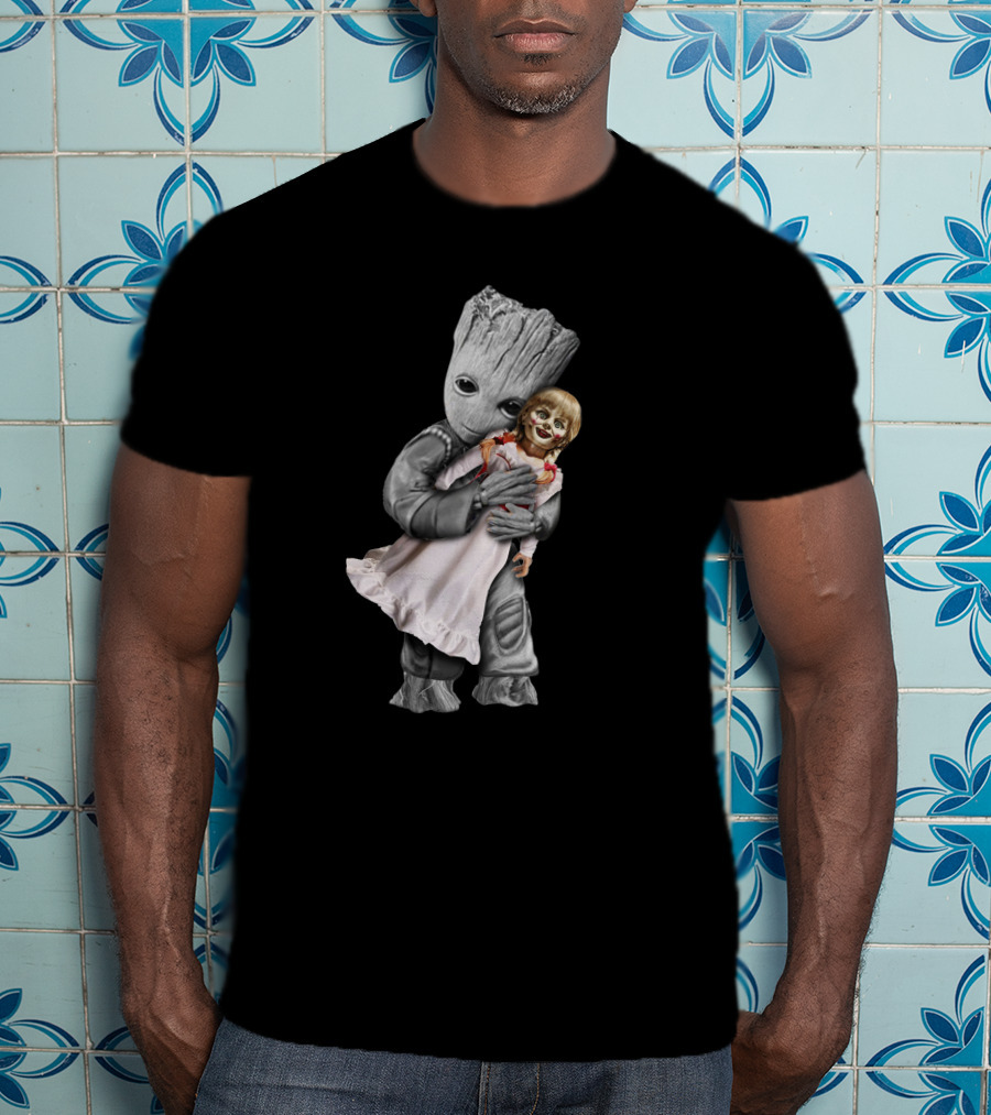 Groot Hugging Annabelle Doll T-Shirt