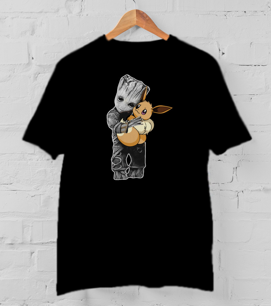 Groot Hugging Eevee T-Shirt