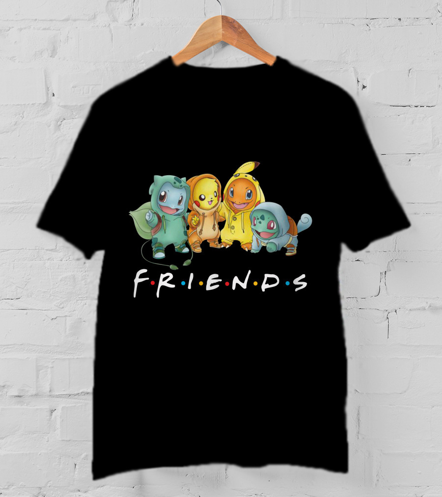 Friends Only Today Pokemon Crossover T-Shirt