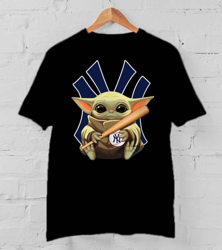 Baby Alien Baseball Team Logo Crossover T-Shirt
