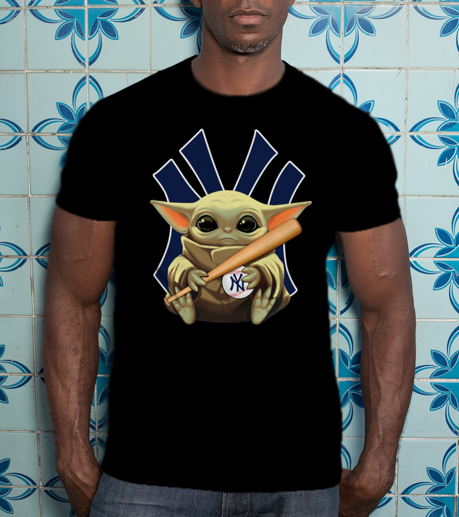 Baby Alien Baseball Team Logo Crossover T-Shirt