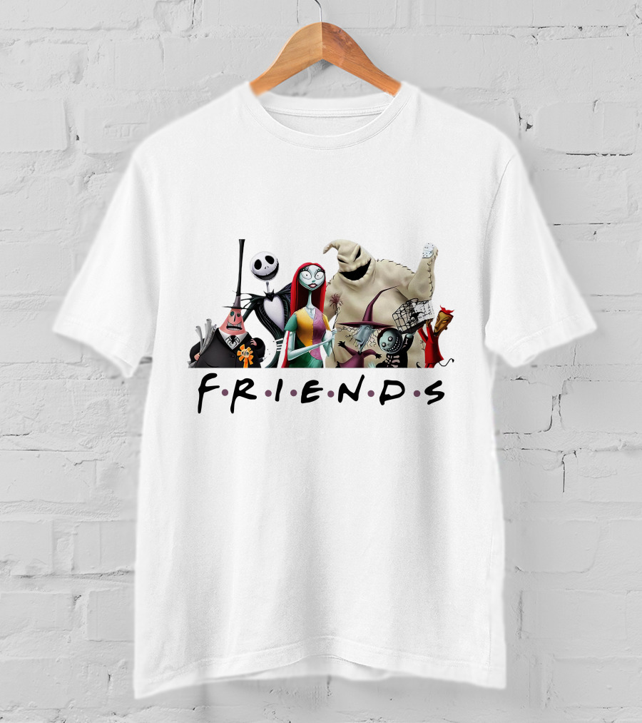 Friends Nightmare Before Christmas Characters ZN746 T-Shirt