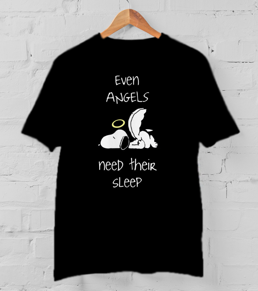 Even Angels Snoopy Halo Need Their Sleep T-Shirt