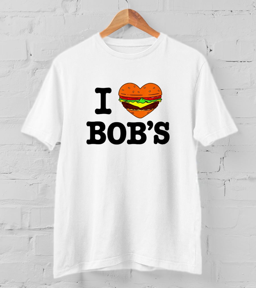 I Love Bob's Burgers Heart-Shaped Burger T-Shirt