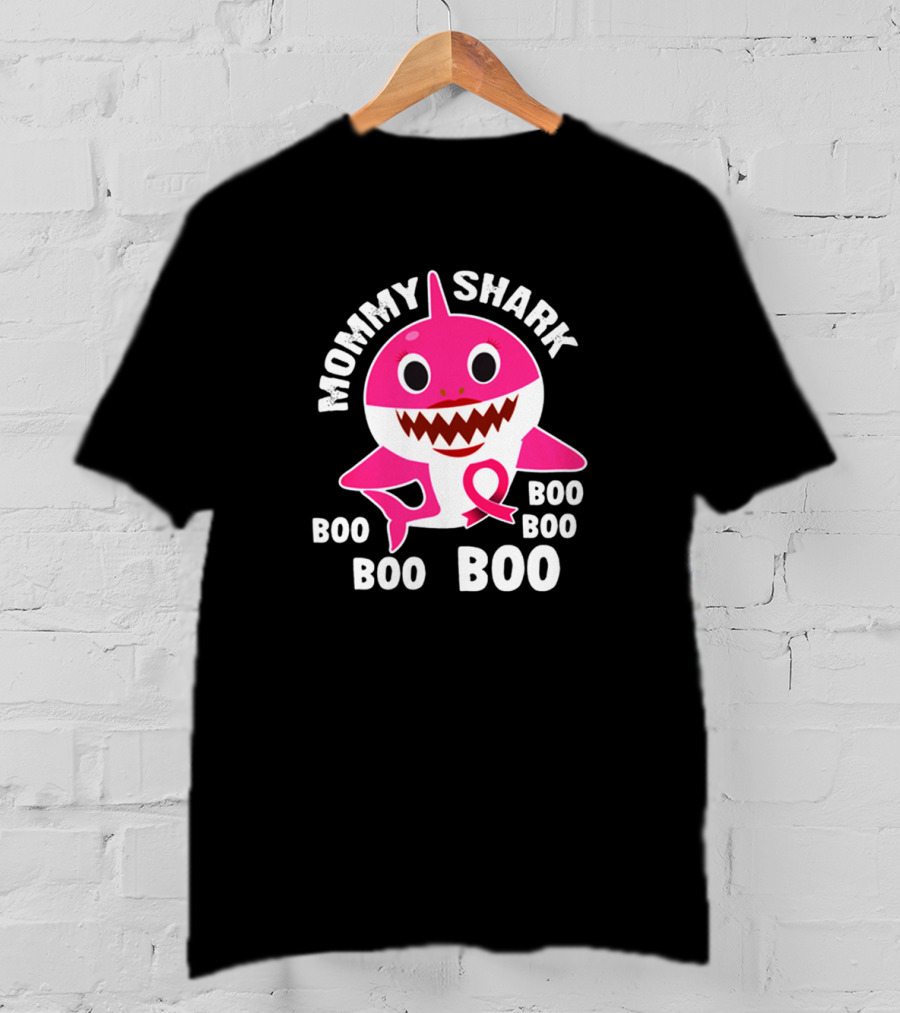 Mommy Shark Boo Boo Boo Pink Shark T-Shirt