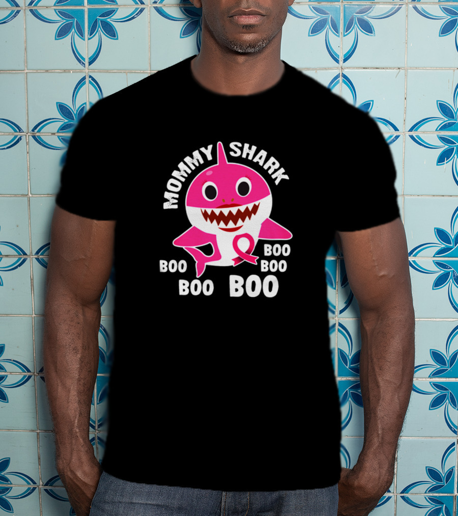 Mommy Shark Boo Boo Boo Pink Shark T-Shirt