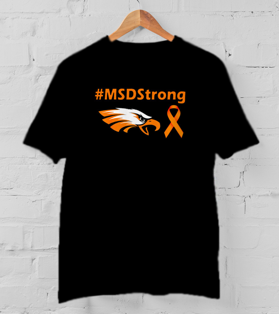 #Msdstrong Orange Ribbon Eagle T-Shirt