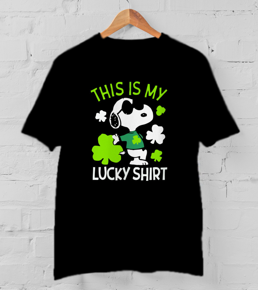 Peanuts Snoopy This Is My Lucky St Patrick T-Shirt