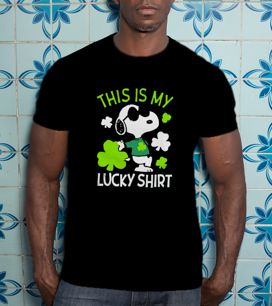 Peanuts Snoopy This Is My Lucky St Patrick T-Shirt