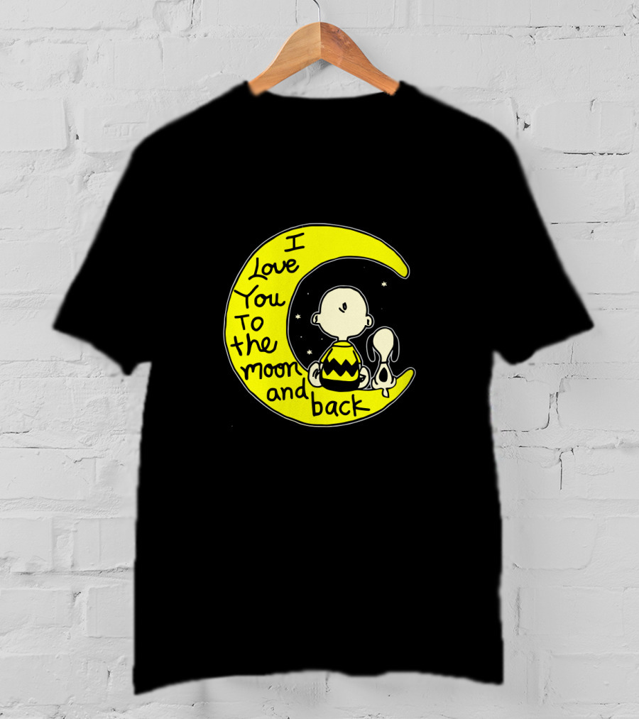 I Love You To The Moon And Back Snoopy Charlie Brown T-Shirt