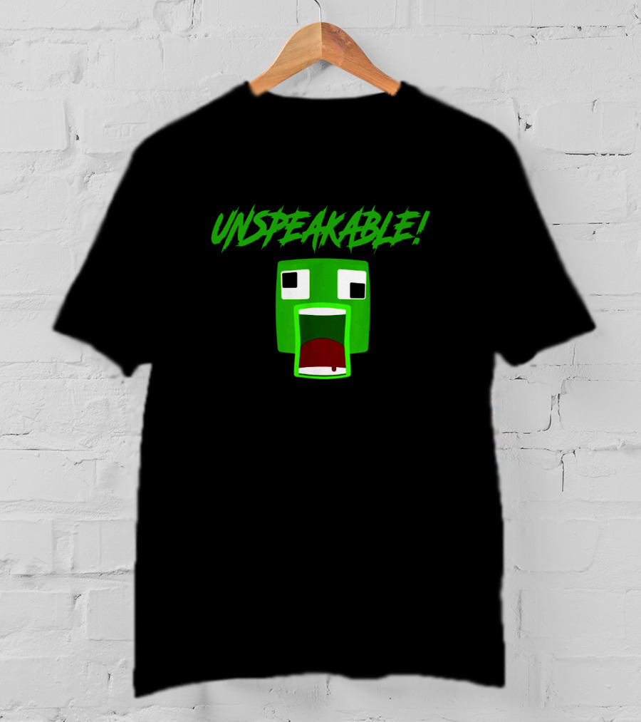 Unspeakable Green Square Face T-Shirt