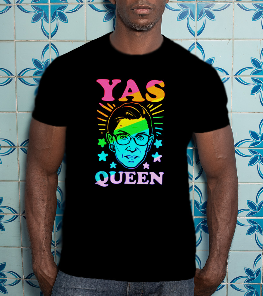 Yas Queen Rbg Rainbow Stars T-Shirt
