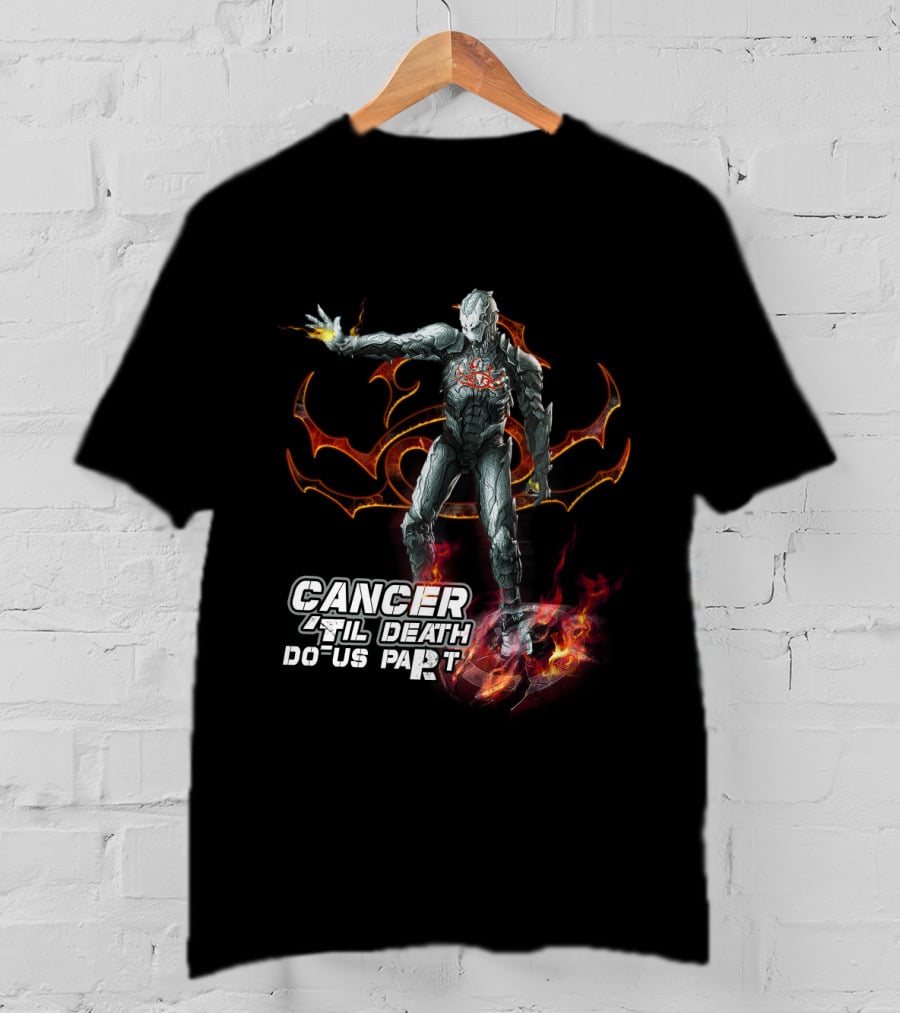 Cancer Til Death Do Us Part Marvel Ironman Fans Ultron T-Shirt