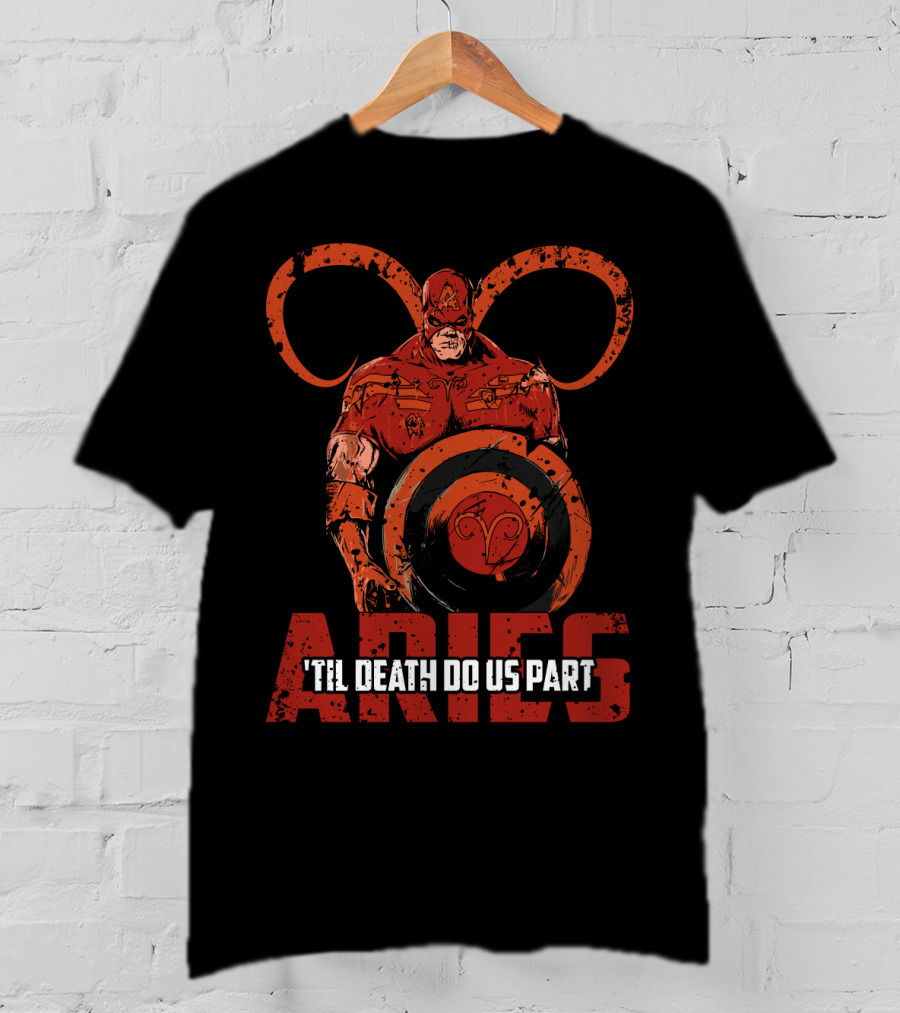 Aries Captain America Zombie Crossover 'Til Death Do Us Part Marvel T-Shirt