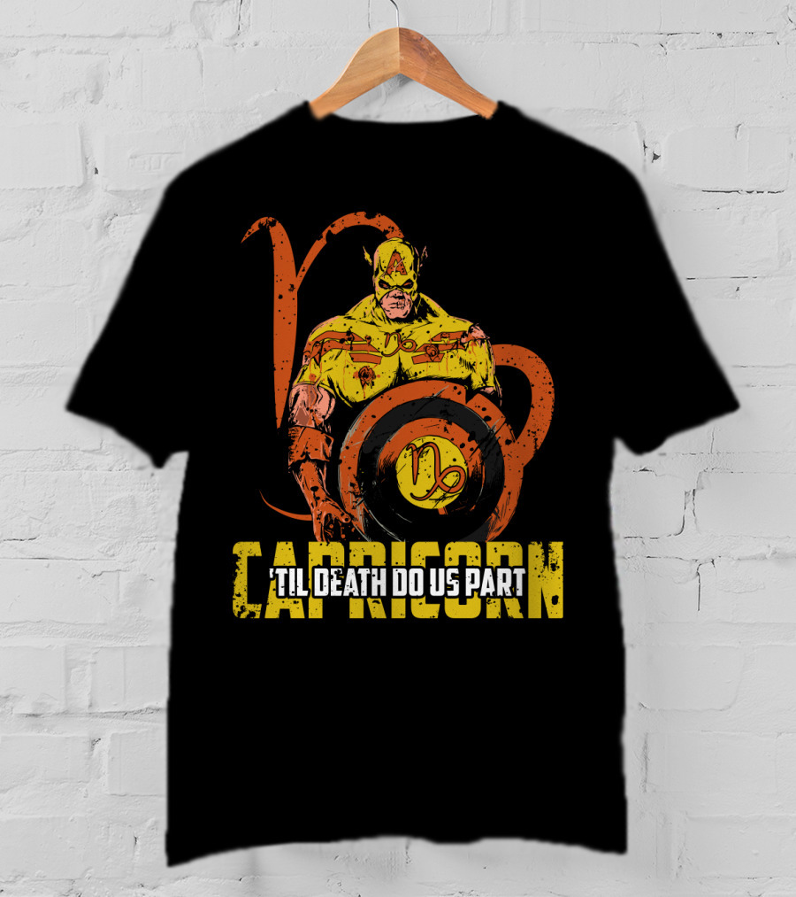 Capricorn Marvel 'Til Death Do Us Part Captain Zodiac Zombie T-Shirt