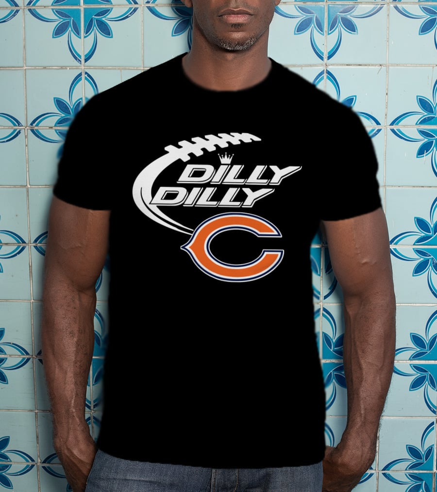 Chicago Bears Dilly Dilly Bud Light Football Fans T-Shirt