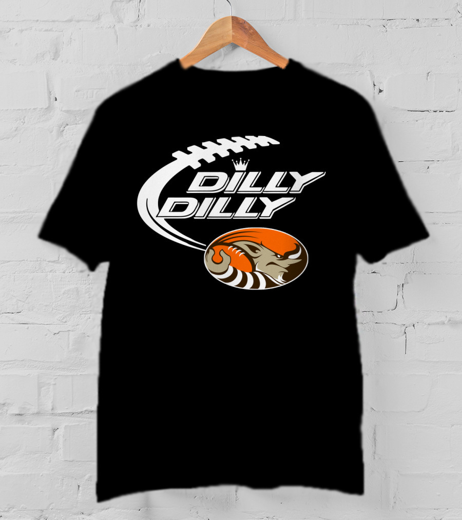 Cleveland Browns Dilly Dilly Football Helmet Bud Light T-Shirt