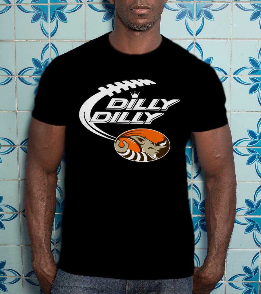 Cleveland Browns Dilly Dilly Football Helmet Bud Light T-Shirt