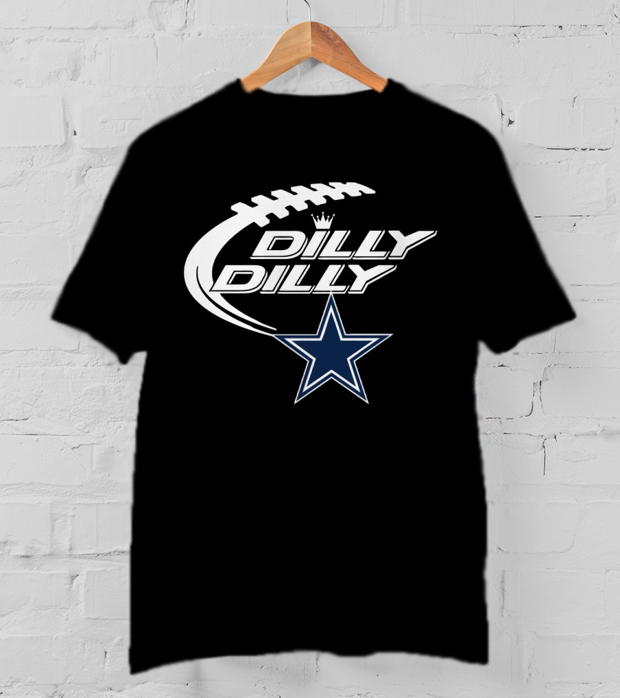 Dallas Cowboys Dilly Dilly Bud Light Star Football Crown T-Shirt