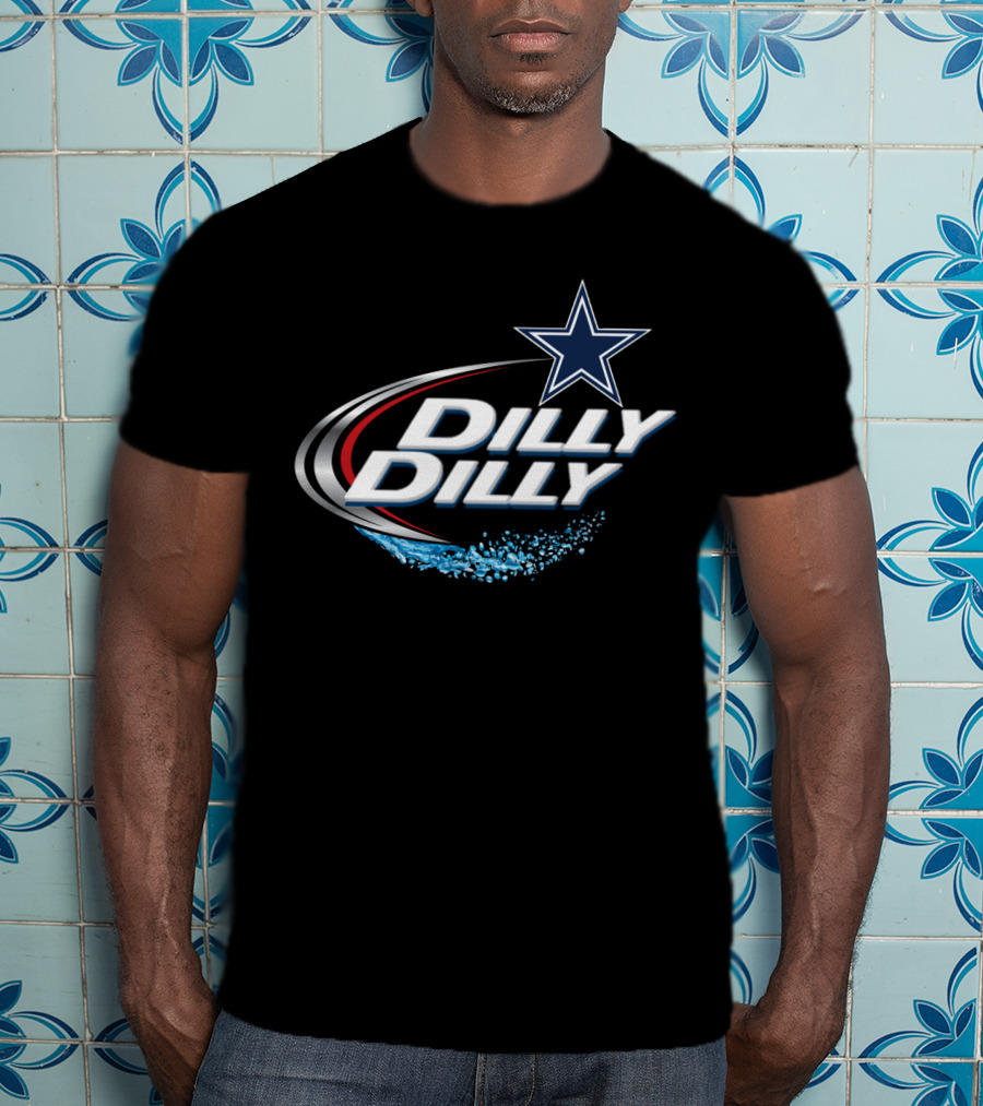 Dallas Cowboys Dilly Dilly Nfl Fans Star Blue Splash T-Shirt