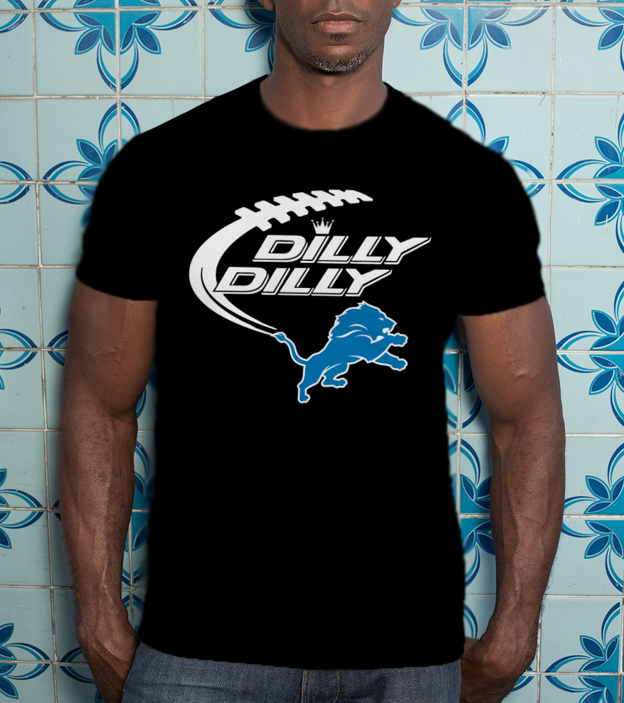 Detroit Lions Dilly Dilly Bud Light Football Lions T-Shirt