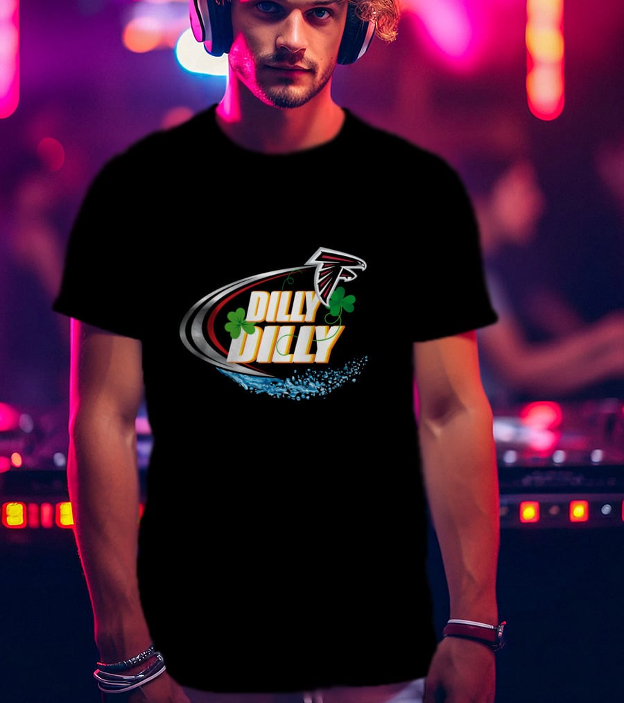 Dilly Dilly Atlanta Falcons Shamrock Splash T-Shirt