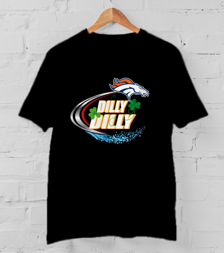 Dilly Dilly Denver Broncos Shamrock Splash T-Shirt