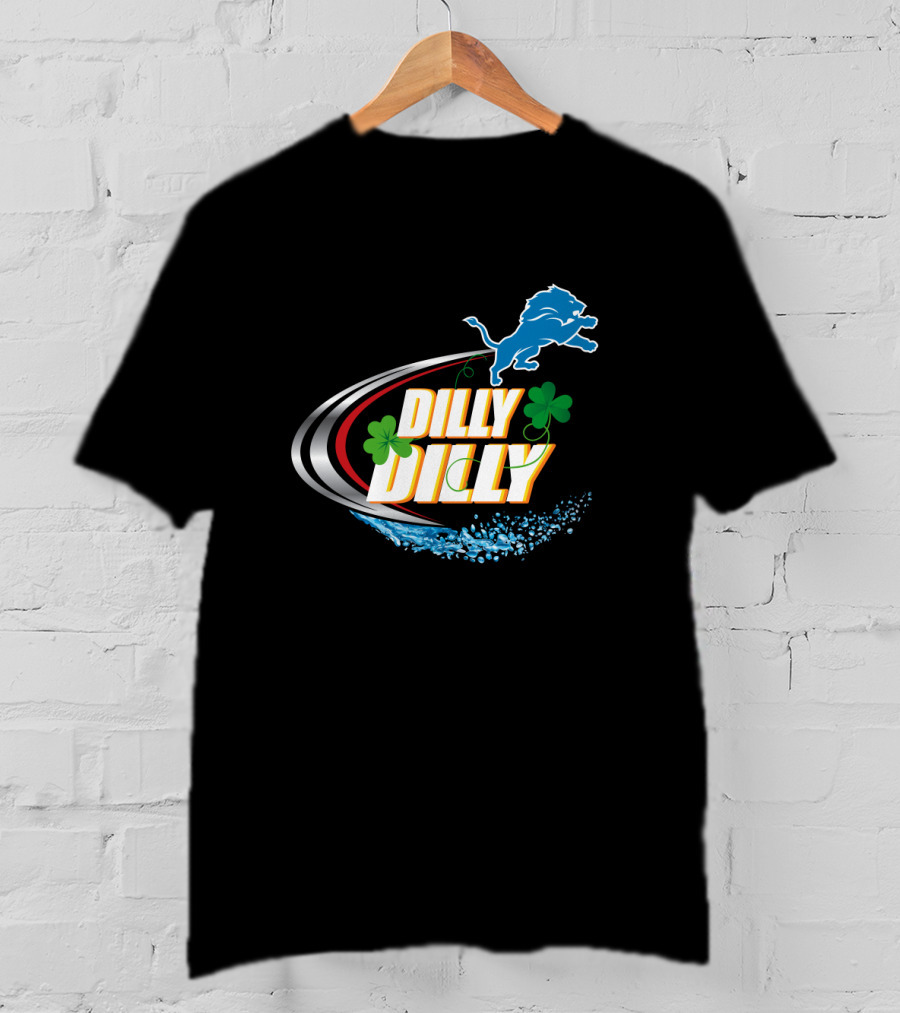 Dilly Dilly Detroit Lions Shamrock Splash T-Shirt