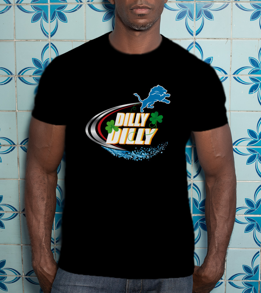 Dilly Dilly Detroit Lions Shamrock Splash T-Shirt