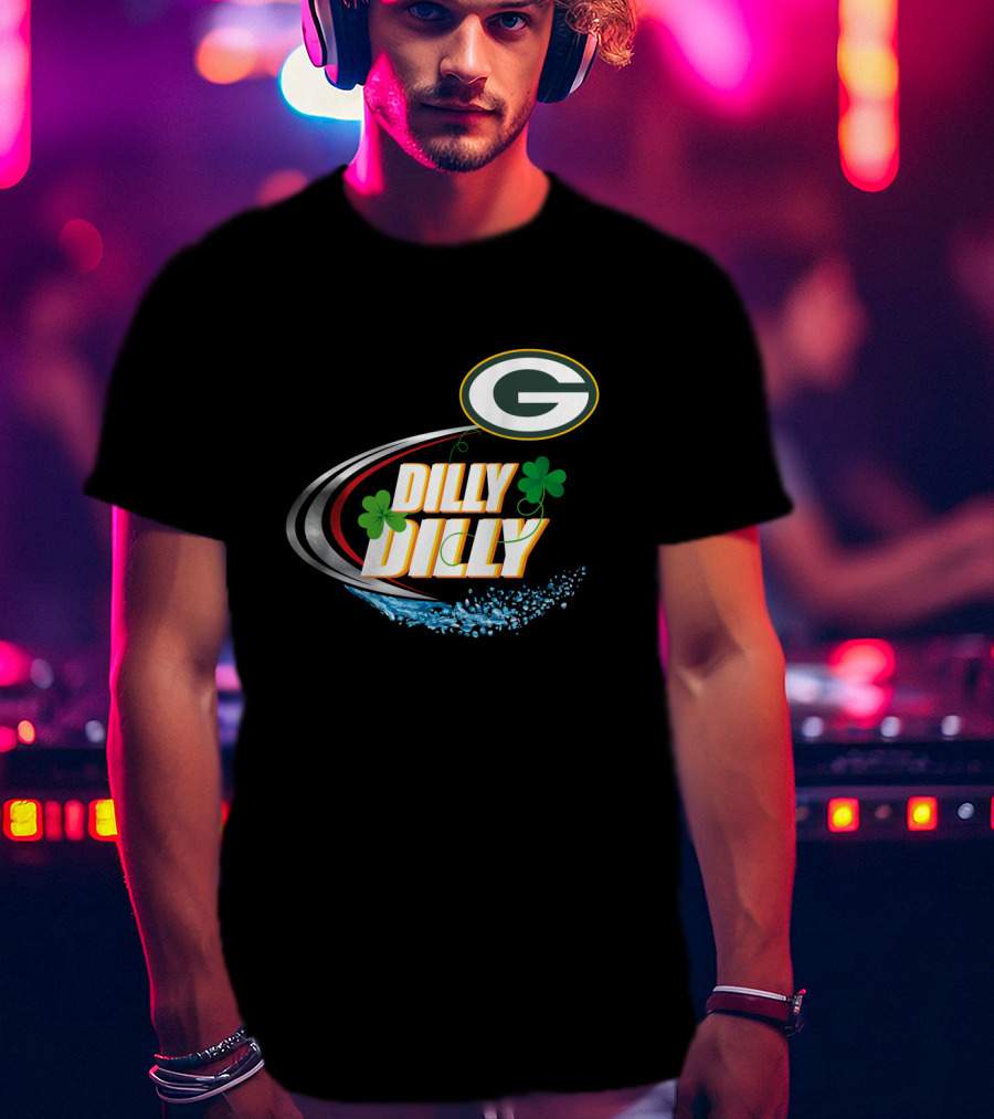 Green Bay Packers Dilly Dilly Clover Splash T-Shirt